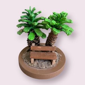 Fairy Garden 2 Palm Bench Set Up